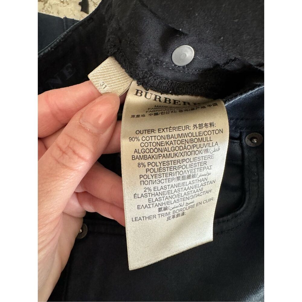 Burberry Brit Westbourne Skinny Ankle Slick Jeans, Size 31 - Picture 10 of 10